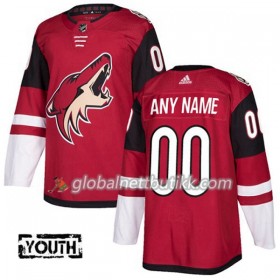 Arizona Coyotes Hockeydrakt Custom 2017-2018 Rød Adidas Authentic - Barn